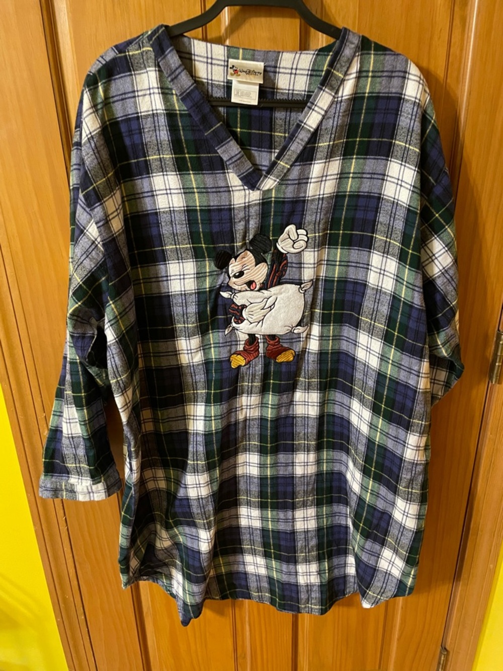 DISNEY MICKEY PLAID NIGHTSHIRT